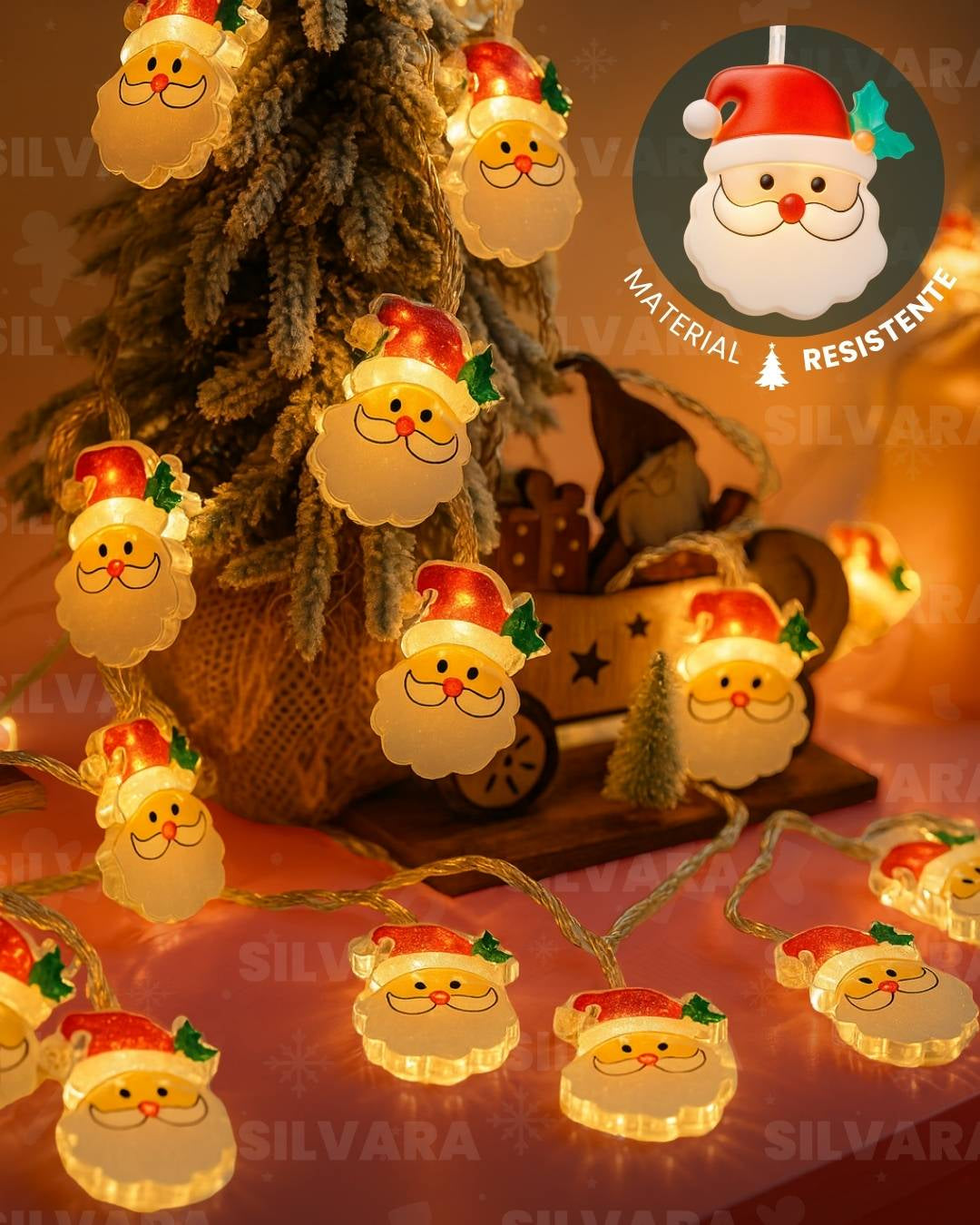 LUCES SANTA CLAUS - 5 METROS